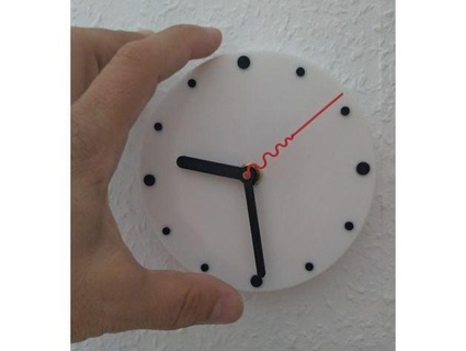 piccolo parete orologio Ciao ralph 3d print model - Mito3D