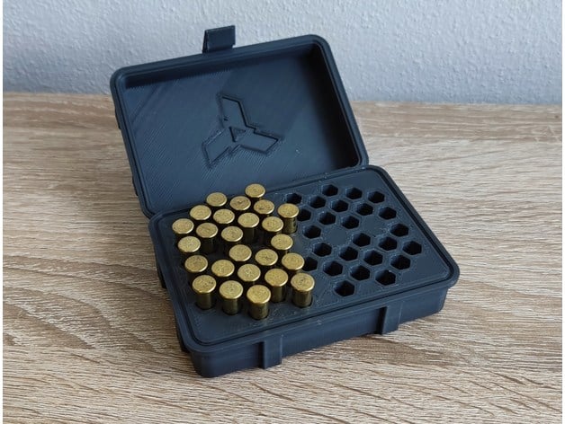 22 lr box 50 60 rounds zvedak 3D print model - Mito3D