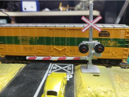ho railroad crossing gate budsss 3d print model - Mito3D