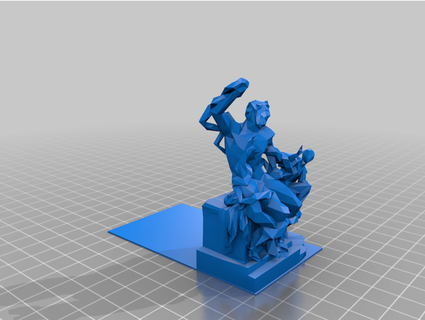 laocoon sons low poly bookend nabucodonosorii 3d print model - Mito3D