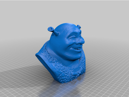 Shrek buste 3dprintoutz4u 3d print model - Mito3D