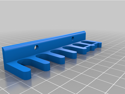 toothbrush & razor hanger holder x6 gravityimports 3d print model - Mito3D