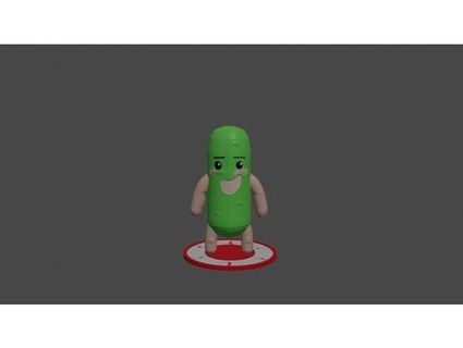 bro falls cucumber bob-in 3d print model - Mito3D