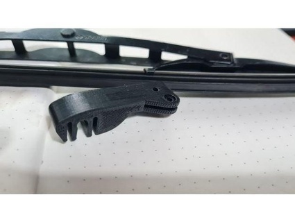 wiper blade attachement bayonet type classic mini m25 fastener screw - including step file sirlucian 3d print model - Mito3D