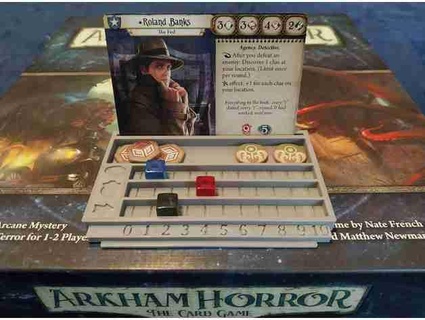 Arkham Horror tcg jogador painel controle rastreadores djforget 3d print model - Mito3D
