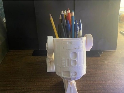 r2d2 Stift Halter Unterstützung stinkend 3d print model - Mito3D