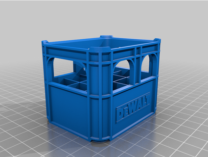 dewalt stackable battery crate combustiblelemontime 3d print model - Mito3D