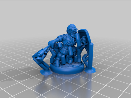 nanico paladino supporto hobbymix 3d print model - Mito3D