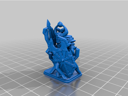 chaos doom guard sword support hobbymix 3d print model - Mito3D