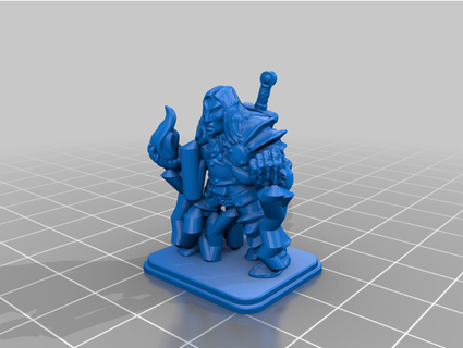 kahraman elf alb ağır zırhlı destek hobi karışımı 3d print model - Mito3D