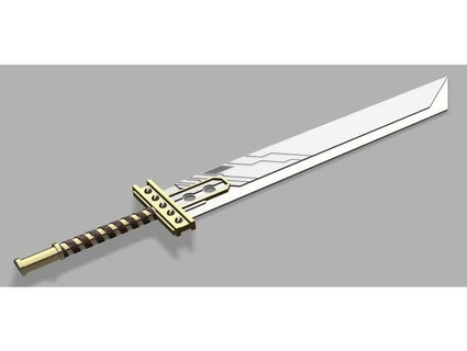 buster sword bookmark dirtydawg1987 3d print model - Mito3D