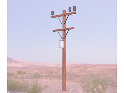 utility power pole torileighr 3d print model - Mito3D
