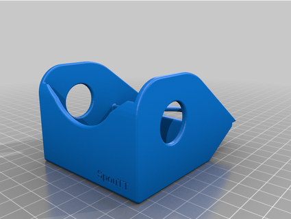 scolare rulli post it roll dispenser modifi modificato spoutt design 3d print model - Mito3D
