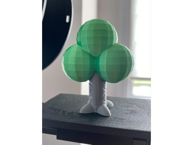 animal crossing simple tree turbofabs 3D print model - Mito3D