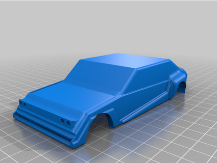Carrera 132 fente voiture ongle 3d print model - Mito3D