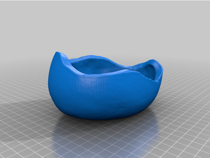 face pottery container sculpture fullmooncat 3d print model - Mito3D