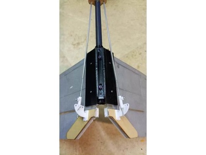 banggood sky surfer x8 v tail conversion mount tmc-fpv 3d print model - Mito3D