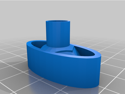 pedestal fan nut handle zinkov 3d print model - Mito3D