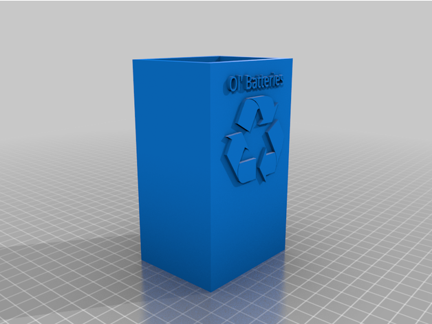 aaa battery recycling bin josuegar 3D print model - Mito3D