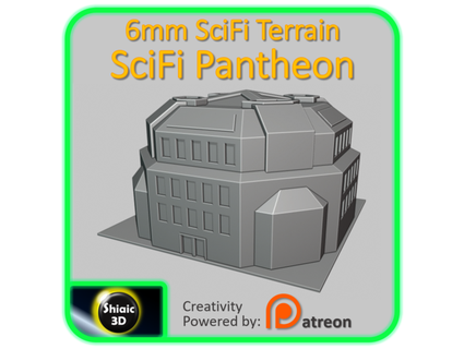 city scifi panthéon 6mm shiaic1 3d print model - Mito3D