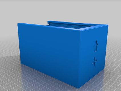 9v Duracell konteyner kürek atışı 3d print model - Mito3D