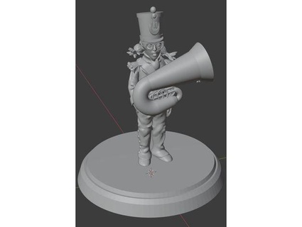 marching band girl darkgref 3d print model - Mito3D