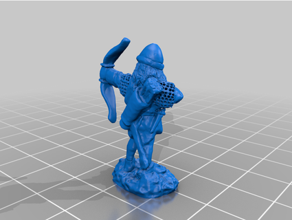 umano arciere guardia cittadina darkgref 3d print model - Mito3D