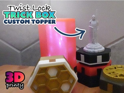 lotr statue twist lock topper 3d-printy 3d print model - Mito3D