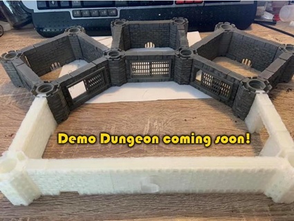 dungeontrax - modular dungeon terrain dynamik 3d print model - Mito3D