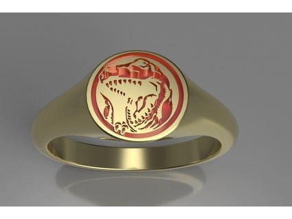 rojo guardabosque anillo pegasus3d 3d print model - Mito3D