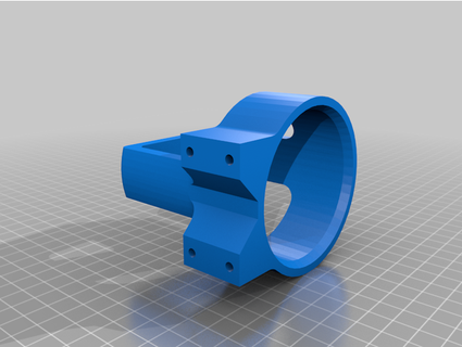 taza soporte monta vertical tubo 1 4 dia brad532 3d print model - Mito3D