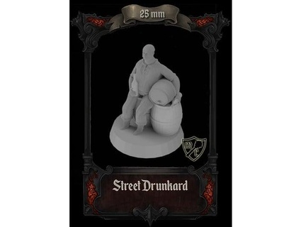 street drunkard miniatureland 3d print model - Mito3D