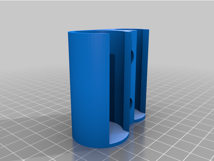 el feneri Kulp destek yedek pil binmek masa başucu soymak 3d print model - Mito3D