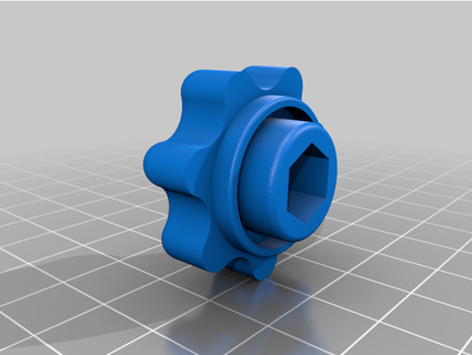 simson schwalbe sterngriffmutter hxrn 3d print model - Mito3D