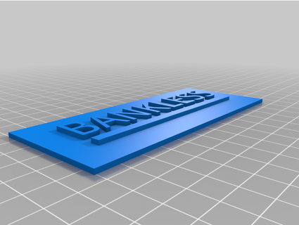 bankless badge defying gravity 3d print model - Mito3D