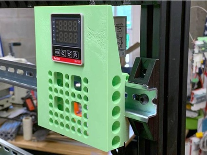 din rail mount single pid controller notlikealeafonthewind 3d print model - Mito3D