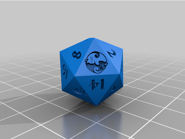 d20 gatos yin yang Kattalista 3D print model - Mito3D