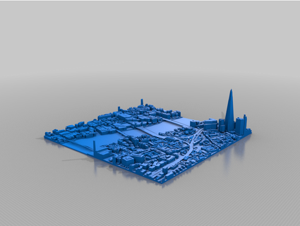accucities map collection london bristol cardiff dublin 3dprintoutz4u 3d print model - Mito3D