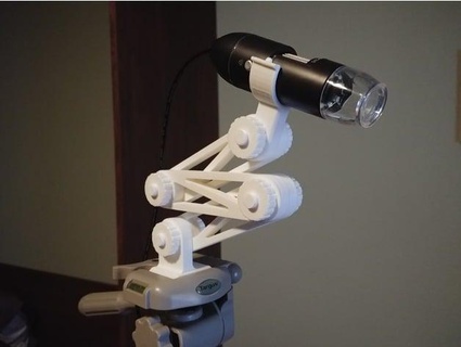 USB Mikroskop montieren Zoomen Knopf völlig 3d gedruckt Biskuitkuchen 3d print model - Mito3D