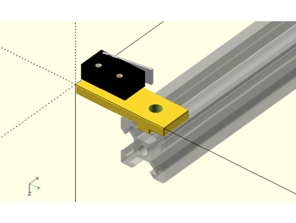 openbuilds acro laser incisore finecorsa titolare supporto 3runo 3d print model - Mito3D