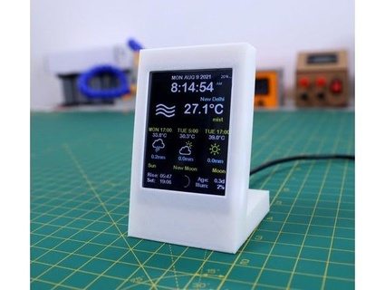 esp8266 Météo widget énergie verte 3d print model - Mito3D