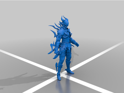 ffxiv dragoon resin lunardrui 3d print model - Mito3D