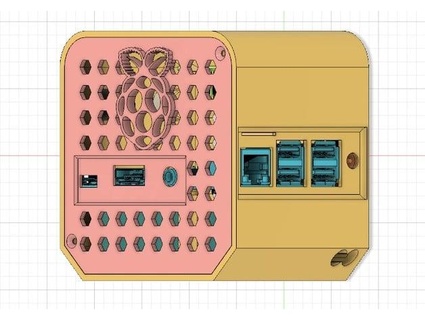 caja octo pi 69babel 3d print model - Mito3D