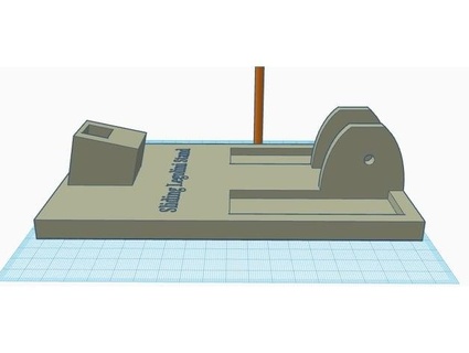 remix- simple stand sliding legolini guitardude 3d print model - Mito3D
