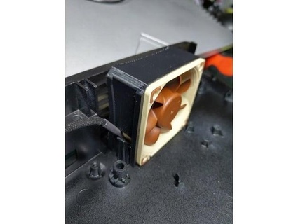 xbox 60mm noctua fan mount adapter original slim case mod dreamcazman 3d print model - Mito3D