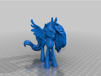 poney Princesse Luna voyants cabane 3d print model - Mito3D