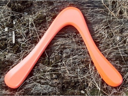 vee hook boomerang lapjoint 3d print model - Mito3D