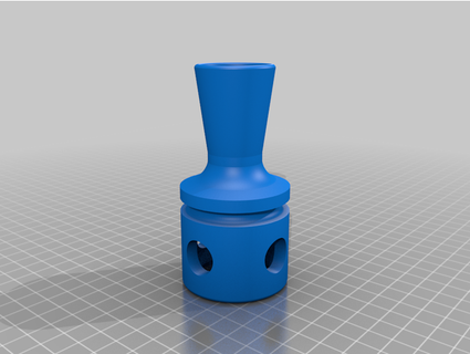 witch's mg42 muzzle booster garage hako 3d print model - Mito3D