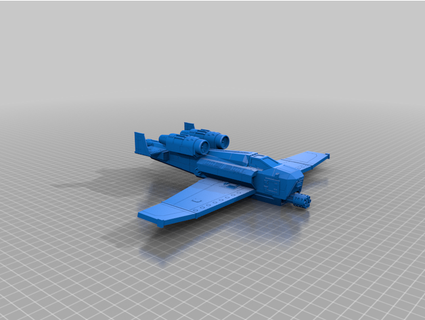 war hog strike fighter opposingfarce 3d print model - Mito3D