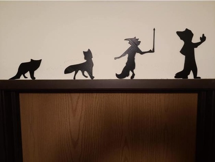 fox silhouettes chupacabra369 3d print model - Mito3D